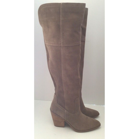 Blondo Windie Women NEW BLONDO Windie Waterproof Over The Knee Boots, Taupe Suede (Size 8 M)